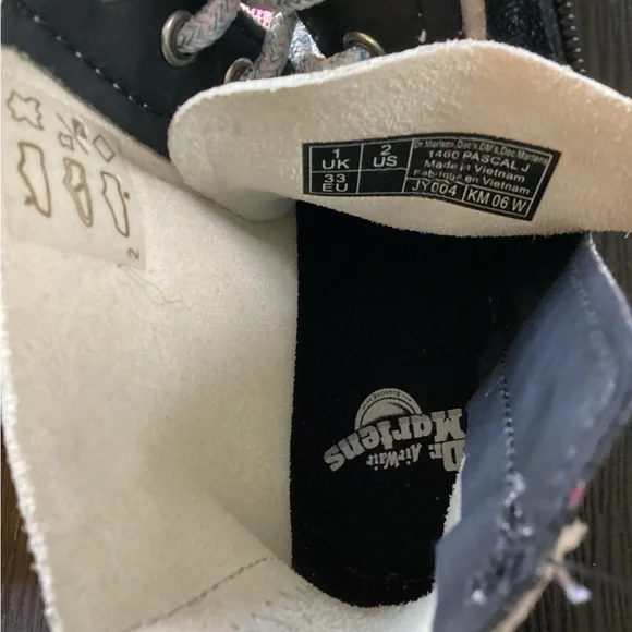 Dr. Martens Black and White Lace-Up Boots - Picture 15 of 15